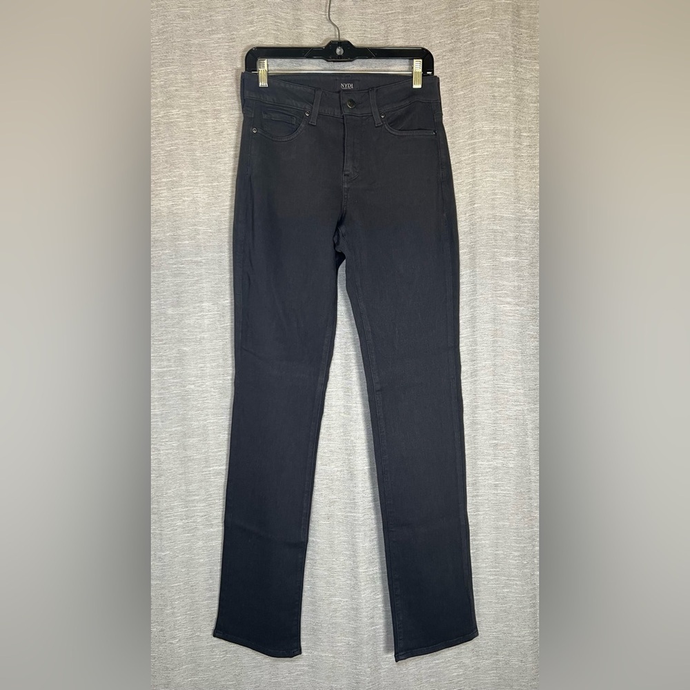 NYDJ Marilyn Straight Women's Charcoal Jeans Size 6